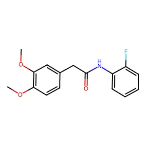 2-(3,4-dimethoxyphenyl)-N-(2-fluorophenyl)acetamide structure
