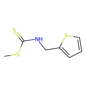 methyl N-(2-thienylmethyl)carbamodithioate structure
