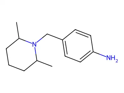 4-(2,6-Dimethyl-piperidin-1-ylmethyl)-phenylamine structure