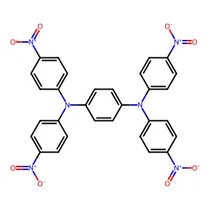 1,4-Benzenediamine, N1,N1,N4,N4-tetrakis(4-nitrophenyl)- structure