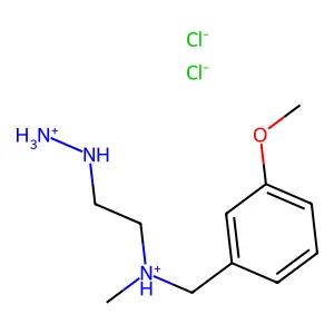 Hydrazine, 1-(2-(N-(m-methoxybenzyl)-N-methyl)amino)ethyl-, dihydrochloride structure