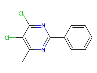 4,5-Dichloro-6-methyl-2-phenylpyrimidine structure