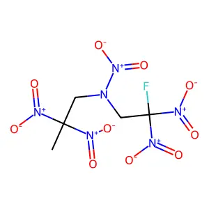 1-Fluoro-1,1,3,5,5-pentanitro-3-azahexane structure
