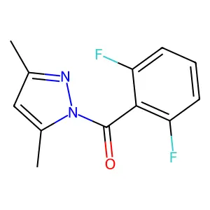 (2,6-difluorophenyl)(3,5-dimethyl-1H-pyrazol-1-yl)methanone structure