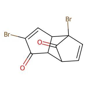 4,7-Dibromotricyclo[5.2.1.0^{2,6}]deca-4,8-diene-3,10-dione structure