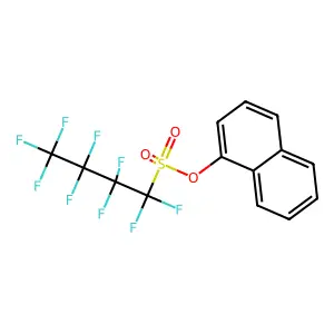 Naphthalen-1-yl 1,1,2,2,3,3,4,4,4-nonafluorobutane-1-sulfonate structure