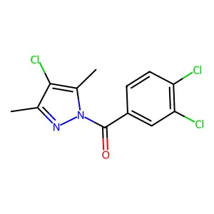 (4-Chloro-3,5-dimethylpyrazol-1-yl)-(3,4-dichlorophenyl)methanone structure