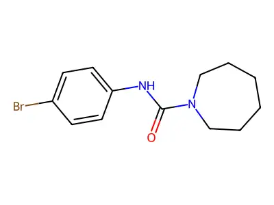 N-(4-bromophenyl)azepane-1-carboxamide structure