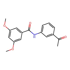 N-(3-acetylphenyl)-3,5-dimethoxybenzamide structure