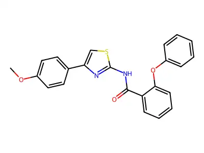 N-[4-(4-methoxyphenyl)-1,3-thiazol-2-yl]-2-phenoxybenzamide structure