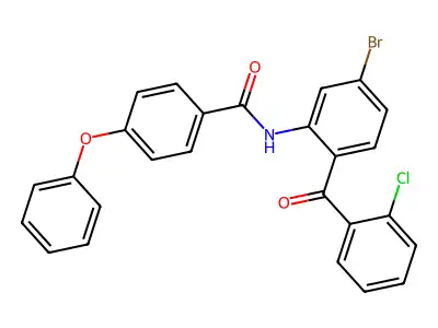 N-[5-bromo-2-(2-chlorobenzoyl)phenyl]-4-phenoxybenzamide structure