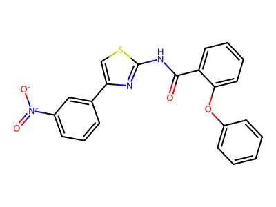 N-[4-(3-nitrophenyl)-1,3-thiazol-2-yl]-2-phenoxybenzamide structure