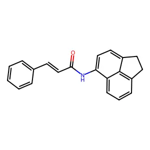 (2E)-N-(1,2-dihydroacenaphthylen-5-yl)-3-phenylprop-2-enamide structure