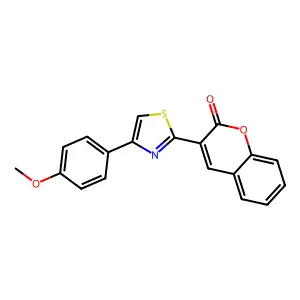 3-[4-(4-Methoxyphenyl)-1,3-thiazol-2-yl]chromen-2-one structure