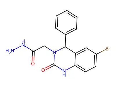 2-(6-Bromo-2-oxo-4-phenyl-1,4-dihydroquinazolin-3-yl)acetohydrazide structure