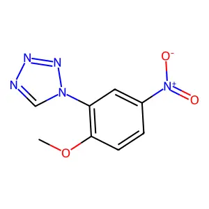 1H-Tetrazole, 1-(2-methoxy-5-nitrophenyl)- structure