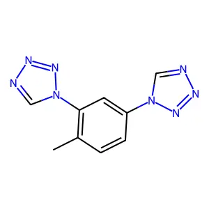 1-[2-Methyl-5-(tetrazol-1-yl)phenyl]tetrazole structure