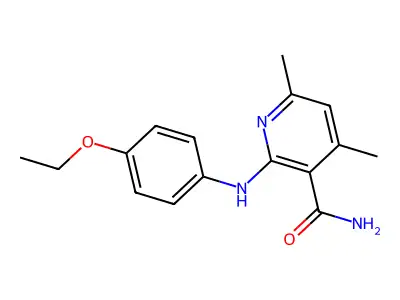 2-[(4-Ethoxyphenyl)amino]-4,6-dimethylnicotinamide structure