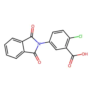 2-chloro-5-(1,3-dioxo-1,3-dihydro-2H-isoindol-2-yl)benzoic acid structure