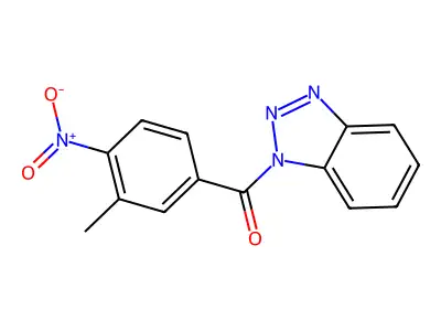 1-(3-methyl-4-nitrobenzoyl)-1H-1,2,3-benzotriazole structure