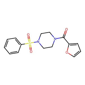 (4-Benzenesulfonyl-piperazin-1-yl)-furan-2-yl-methanone structure