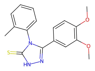 5-(3,4-Dimethoxy-phenyl)-4-o-tolyl-4H-[1,2,4]triazole-3-thiol structure