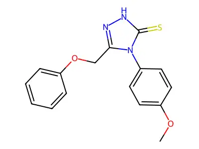 4-(4-methoxyphenyl)-5-(phenoxymethyl)-4H-1,2,4-triazole-3-thiol structure
