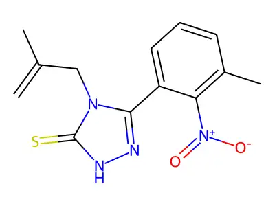 5-(3-Methyl-2-nitrophenyl)-4-(2-methylprop-2-EN-1-YL)-4H-1,2,4-triazole-3-thiol structure