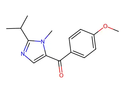 (4-Methoxyphenyl)-(3-methyl-2-propan-2-ylimidazol-4-yl)methanone structure