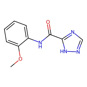 N-(2-methoxyphenyl)-1H-1,2,4-triazole-3-carboxamide structure