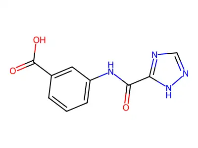 3-(1H-1,2,4-Triazole-5-carboxamido)benzoic acid structure