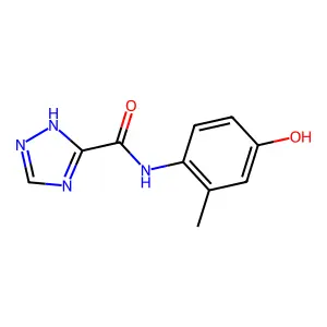 N-(4-hydroxy-2-methylphenyl)-1H-1,2,4-triazole-3-carboxamide structure