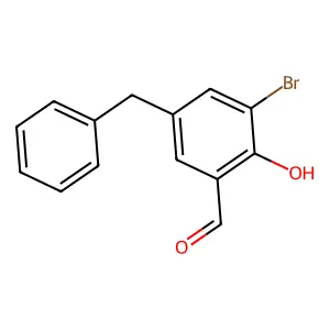 5-Benzyl-3-bromo-2-hydroxybenzaldehyde structure