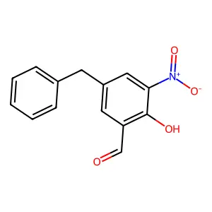 5-Benzyl-2-hydroxy-3-nitrobenzaldehyde structure