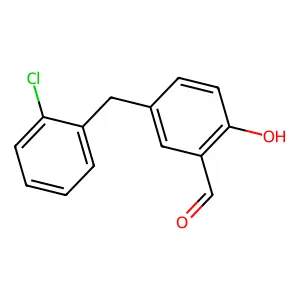 5-(2-Chlorobenzyl)-2-hydroxybenzaldehyde structure