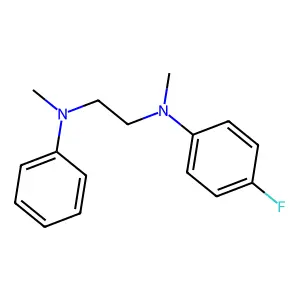 N'-(4-fluorophenyl)-N,N'-dimethyl-N-phenylethane-1,2-diamine structure