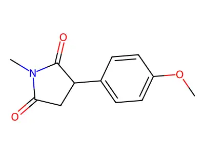 3-(4-Methoxyphenyl)-1-methylpyrrolidine-2,5-dione structure