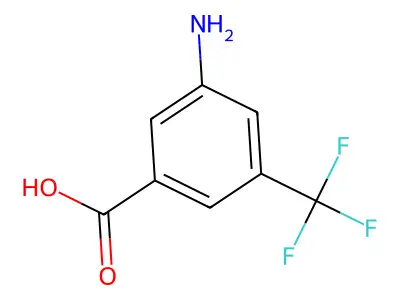 3-Amino-5-(trifluoromethyl)benzoic acid structure