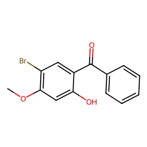 5-Bromo-2-hydroxy-4-methoxybenzophenone structure