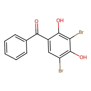 (3,5-Dibromo-2,4-dihydroxyphenyl)(phenyl)methanone structure