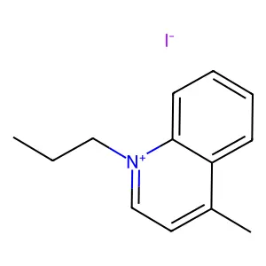 4-甲基-1-丙基喹啉碘化物(1:1) structure