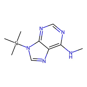 9H-Purin-6-amine, N-methyl-9-(trimethylsilyl)- structure