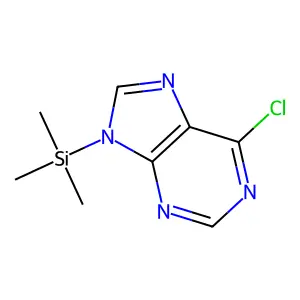 6-Chloro-9-(trimethylsilyl)-9H-purine structure