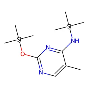 4-Pyrimidinamine, 5-methyl-N-(trimethylsilyl)-2-[(trimethylsilyl)oxy]- structure