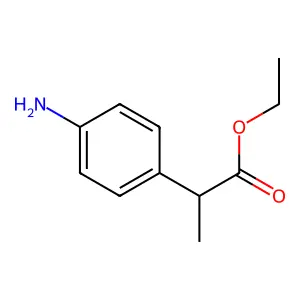 Ethyl 2-(4-aminophenyl)propanoate structure