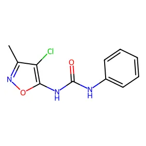 N-(4-chloro-3-methyl-5-isoxazolyl)-N'-phenylurea structure