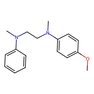 N'-(4-methoxyphenyl)-N,N'-dimethyl-N-phenylethane-1,2-diamine structure
