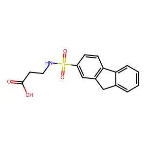 N-2-fluorenesulfonyl-beta-alanine structure