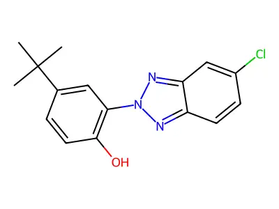 Phenol, 2-(5-chloro-2H-benzotriazol-2-yl)-4-(1,1-dimethylethyl)- structure