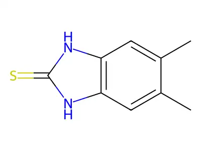 5,6-dimethyl-1H-benzimidazole-2-thiol structure